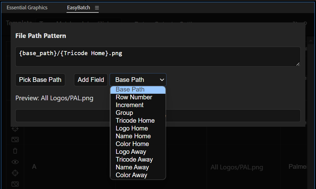Screenshot of the replaceable dialog